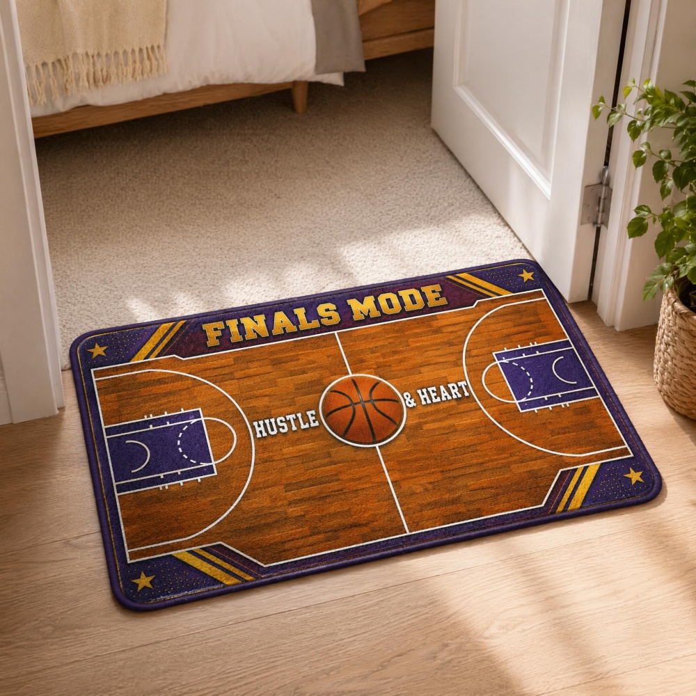 Retro Basketball Court Graphic - Outdoor Sport Court Flooring recension och pris