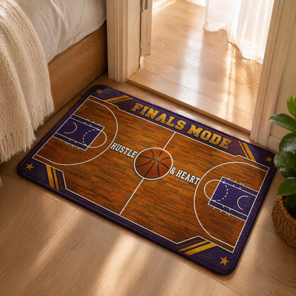 Retro Basketball Court Graphic - Outdoor Sport Court Flooring recension och pris