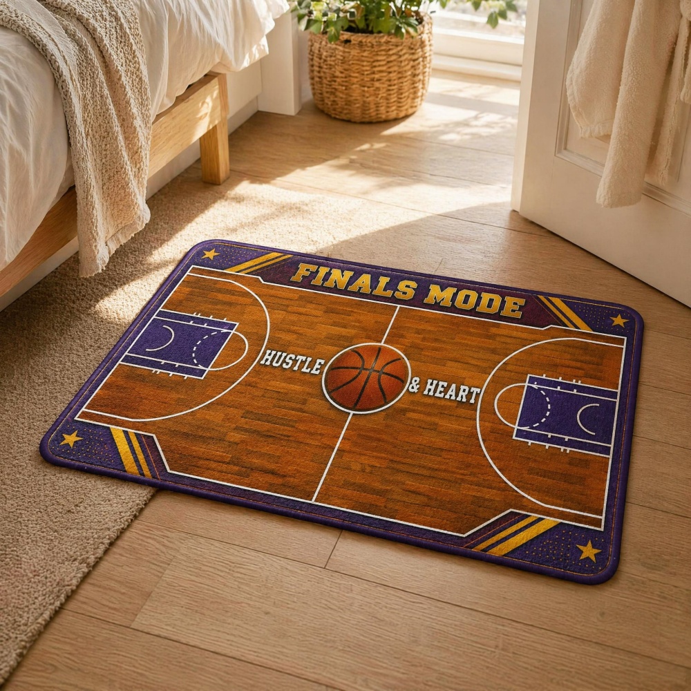 Retro Basketball Court Graphic - Outdoor Sport Court Flooring recension och pris