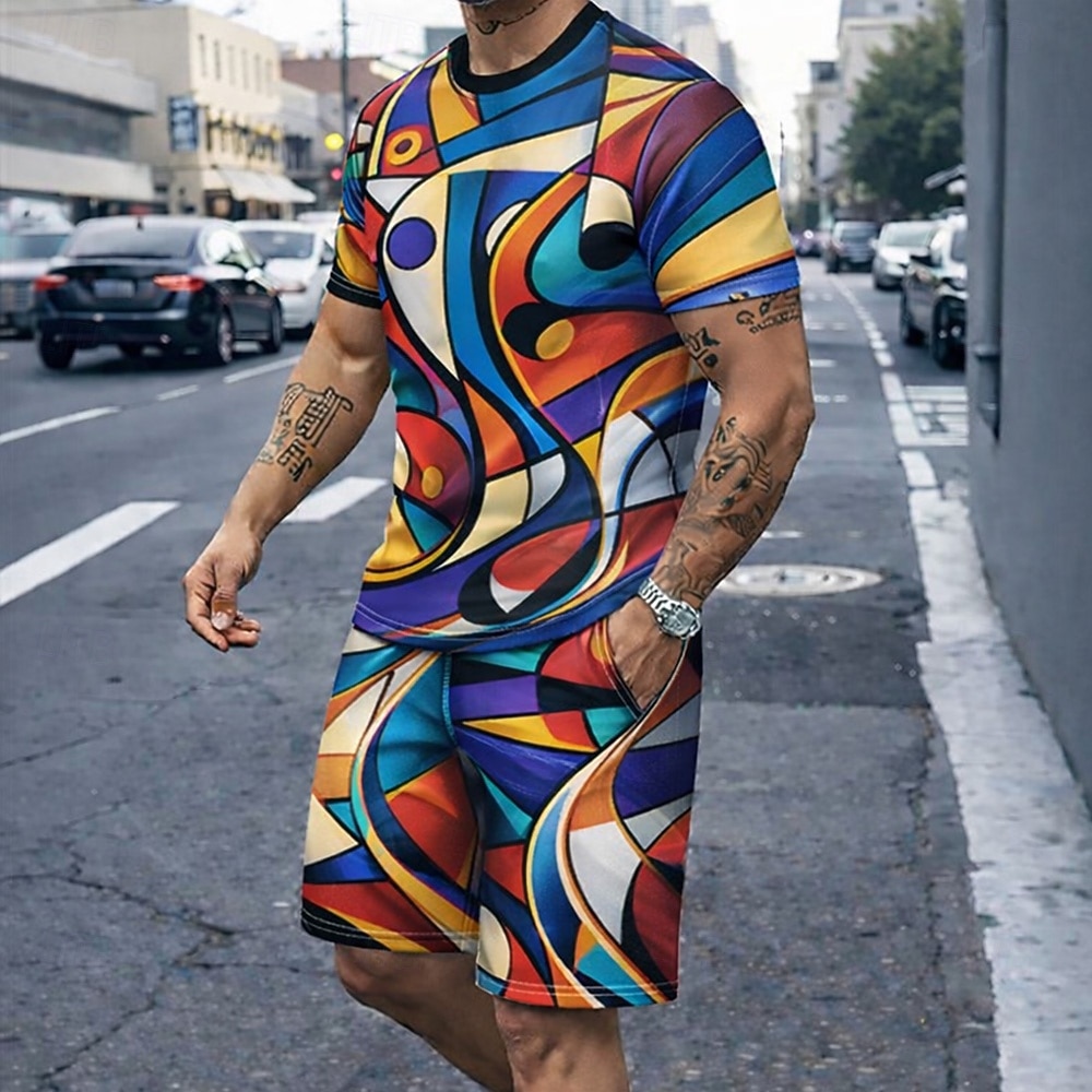 Men's 2pcs Tees Sets Summer To - Outdoor Sport Is recension och pris