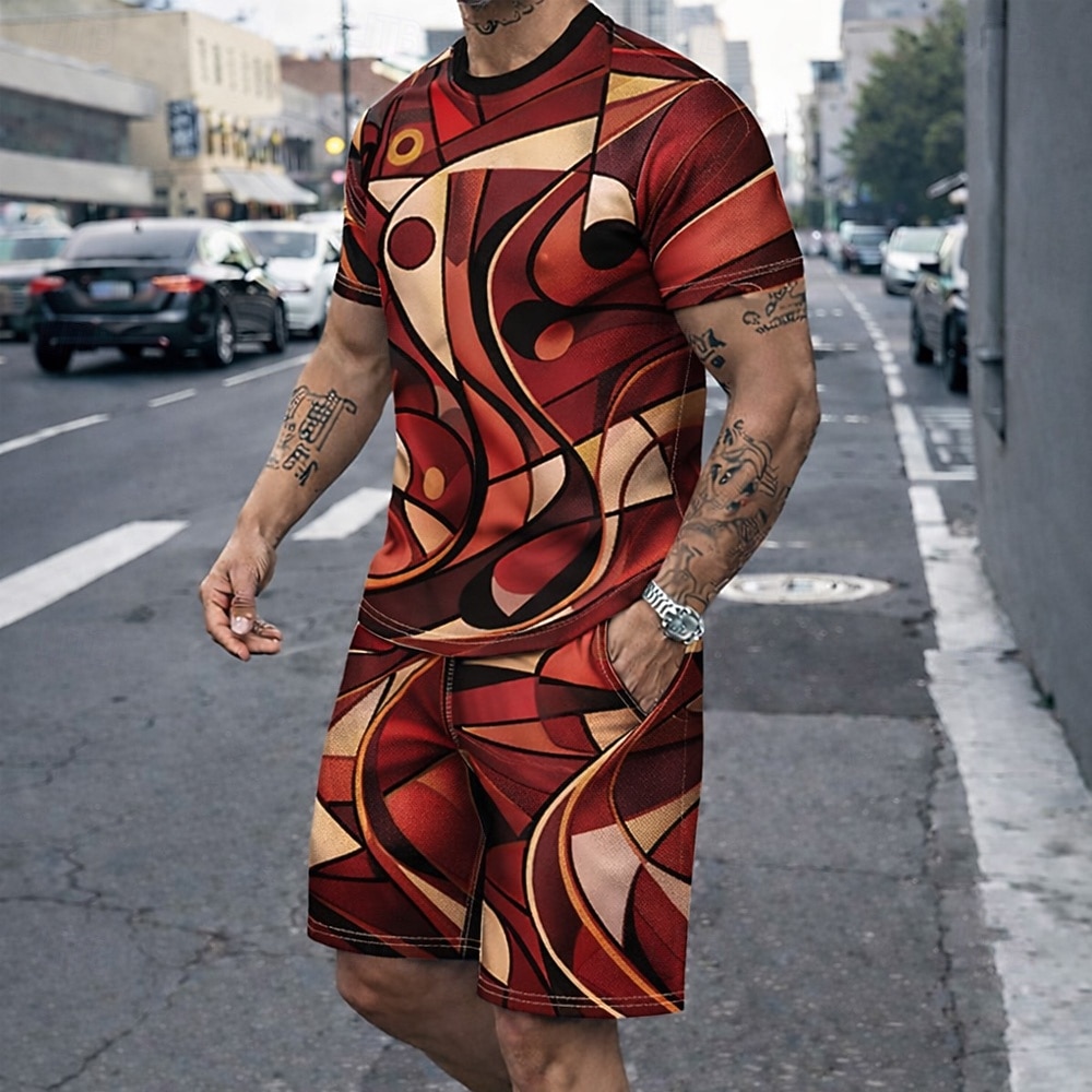 Men's 2pcs Tees Sets Summer To - Outdoor Sport Is recension och pris
