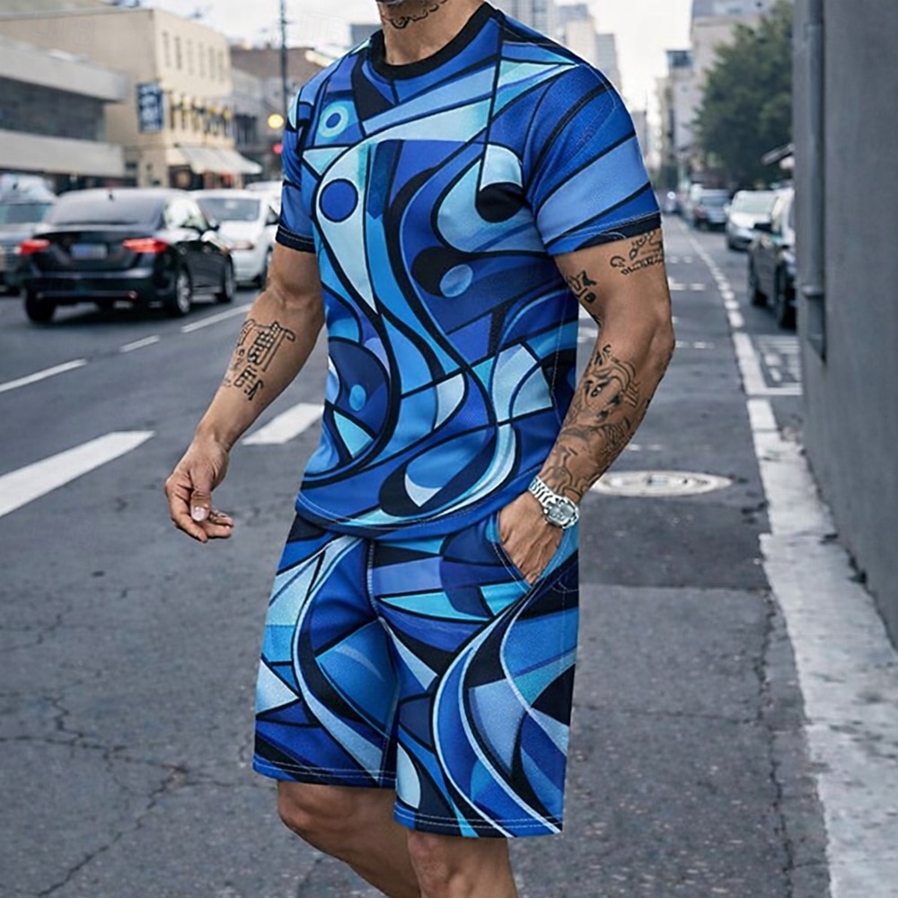 Men's 2pcs Tees Sets Summer To - Outdoor Sport Is recension och pris