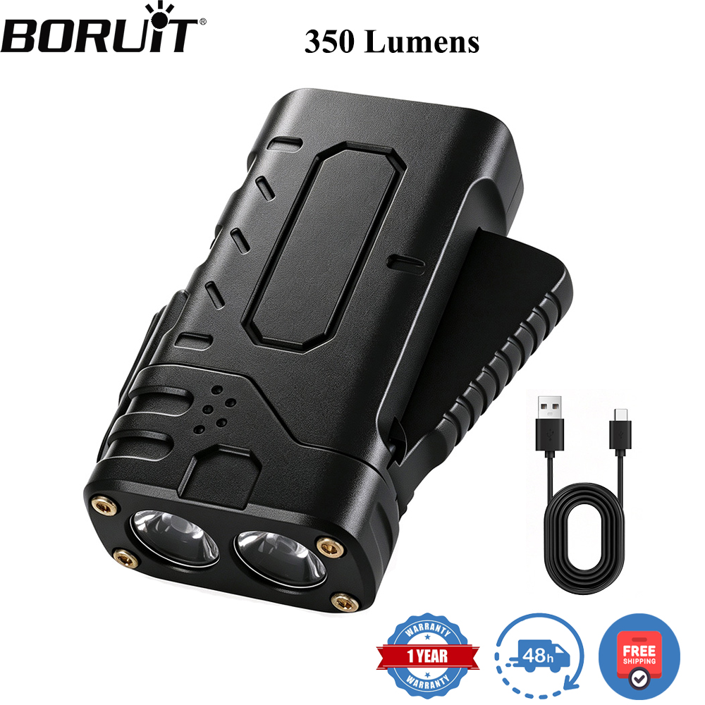 BORUIiT Hand Crank EDC LED Fla - Outdoor Sport Activity recension och pris