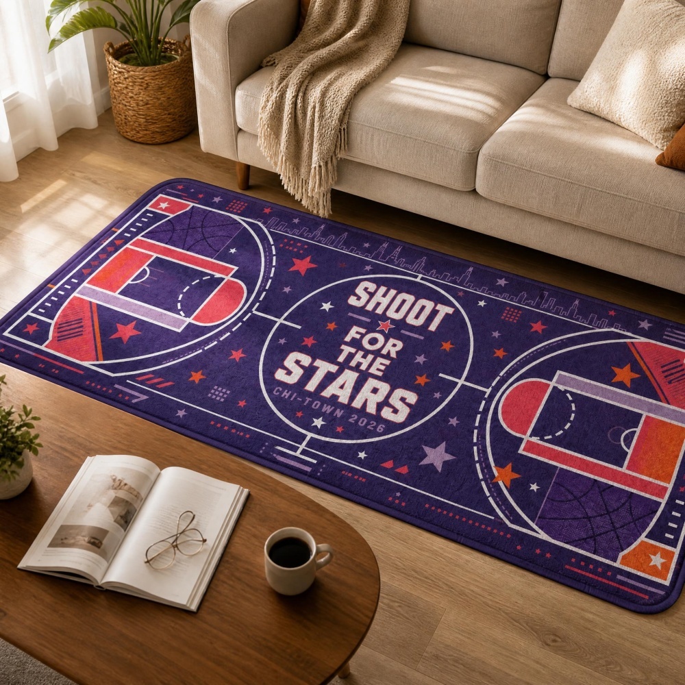 Basketball Court Star Flannel  - Outdoor Sport Court Flooring recension och pris