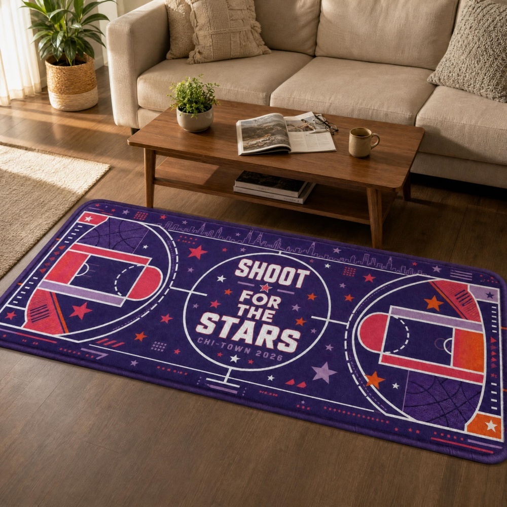 Basketball Court Star Flannel  - Outdoor Sport Court Flooring recension och pris